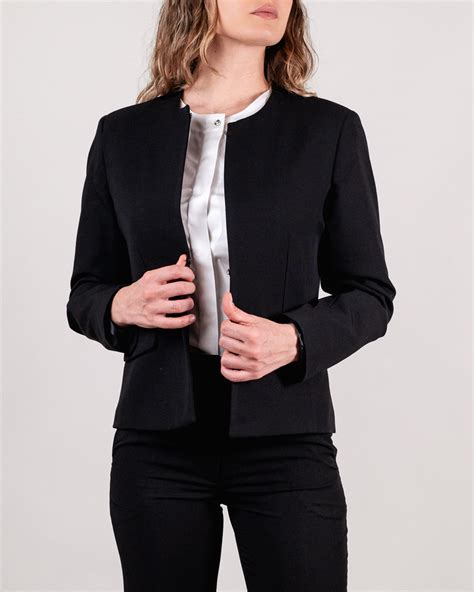 giacca taglio chanel nero